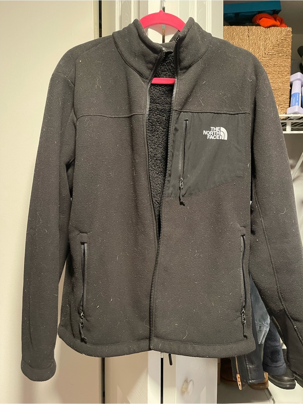 The North Face Men’s Black Full‑Zip Sherpa Fleece Jacket